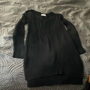 Black sweater dress